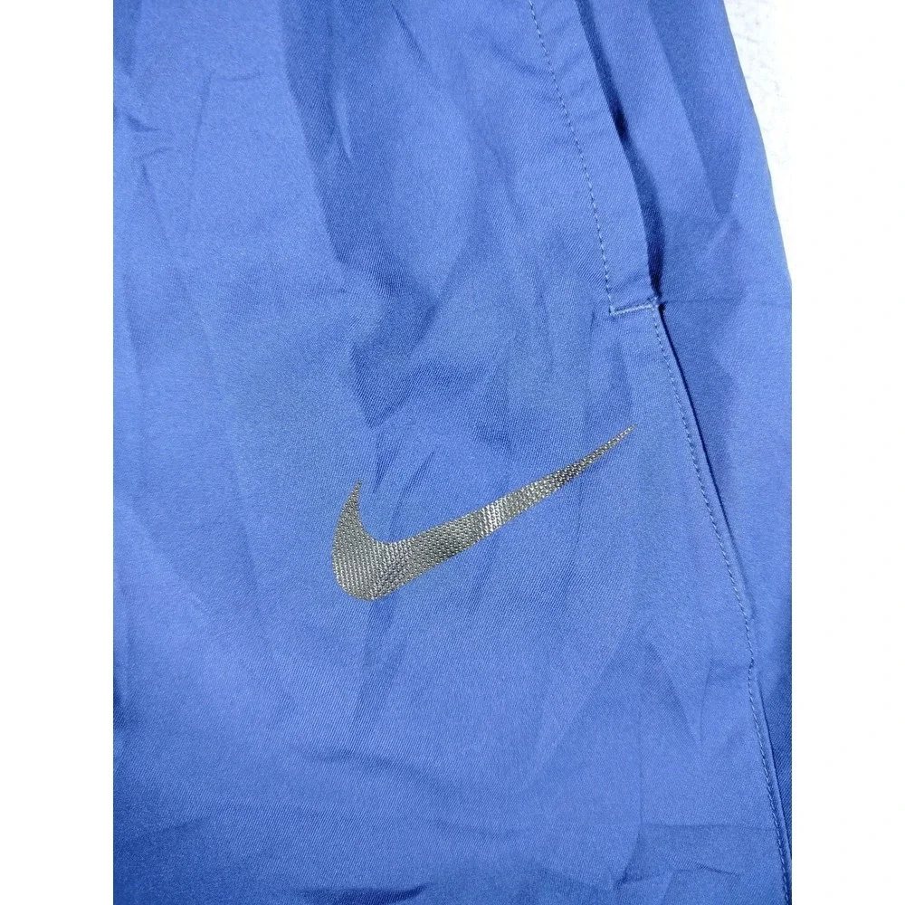 Nike Track Pants Mens Large Blue Dri-FIT Woven Elastic Waist Pockets‎ Athletic